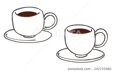 Illustration of black coffee Illustration of black coffee 142755980