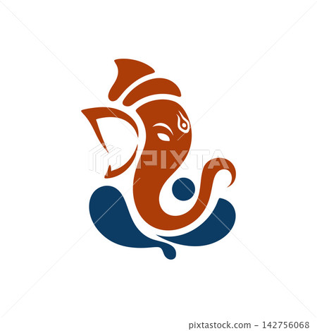 Lord Ganesha abstract vector illustration for Ganesh Chaturthi Lord Ganesha abstract vector illustration for Ganesh Chaturthi 142756068