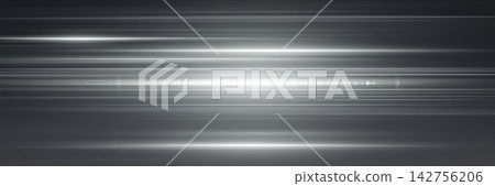 Abstract light lines and lens flare creating a dynamic speed effect Abstract light lines and lens flare creating a dynamic speed effect 142756206