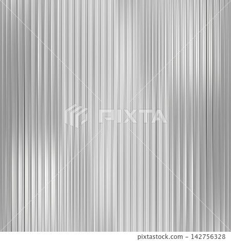 Iced glass texture. Holograph metal reed flute laser background. Ripple pattern effect. Silver striations frosty iridescent reflect mirror. Square abstract line gradient. Ribbed 3d prism pastel stripe 142756328