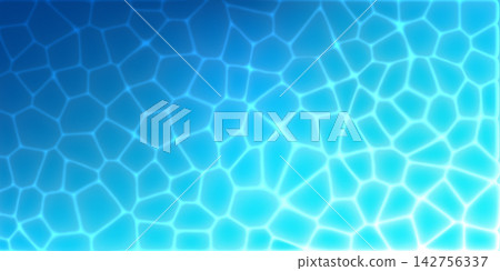 Rippled pond pattern, wavy swimming pool water. Light refracting bath splashes, underwater spa texture and zen seashore bokeh. Ocean deep navy gradient backdrop, sparkling shiny turquoise overlay 142756337