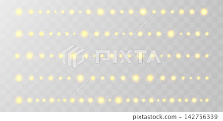 Star light string, fairy bulb garland. Merry Christmas frame png, glitter festoon vector. 3d warm lamp, isolated noel element. Gold bokeh wedding decoration, xmas festive wire line. Night party border Star light string, fairy bulb garland. Merry Christmas frame png, glitter festoon vector. 3d warm lamp, isolated noel element. Gold bokeh wedding decoration, xmas festive wire line. Night party border 142756339