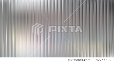 Glass pattern background, ice texture effect. Holograph metal reed abstract line gradient. Ribbed 3d flute ripple striations, silver light corrugated transparent wall window. Frosty iridescent reflect Glass pattern background, ice texture effect. Holograph metal reed abstract line gradient. Ribbed 3d flute ripple striations, silver light corrugated transparent wall window. Frosty iridescent reflect 142756409