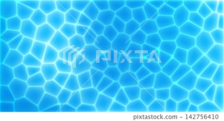 Sea water pattern bg, pool waves effect and blue vector texture. Ripple surface top view with white seamless foam, summer beach design. Gradient realistic splash, clean wavy shadow and river flow 3d Sea water pattern bg, pool waves effect and blue vector texture. Ripple surface top view with white seamless foam, summer beach design. Gradient realistic splash, clean wavy shadow and river flow 3d 142756410