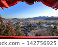 View from Isoyama Benzaiten in Sano City, Tochigi Prefecture 142756925