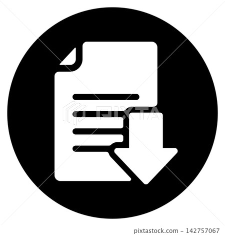 Text file download icon Text file download icon 142757067