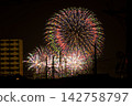 我在家裡的一個角落觀看了煙火表演。 142758797