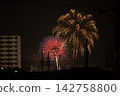 我在家裡的一個角落觀看了煙火表演。 142758800