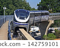 Monorail running through São Paulo city 142759101