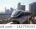 Monorail running through São Paulo city 142759103