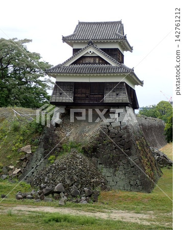Kumamoto Castle, located in Kumamoto City, Kumamoto Prefecture, and built by Kato Kiyomasa, was damaged in the 2016 Great East Japan Earthquake and was undergoing restoration work in May 2019. Kumamoto Castle, located in Kumamoto City, Kumamoto Prefecture, and built by Kato Kiyomasa, was damaged in the 2016 Great East Japan Earthquake and was undergoing restoration work in May 2019. 142761212