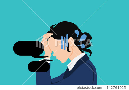 An illustration of a businesswoman struggling with her job. An illustration of a businesswoman struggling with her job. 142761925