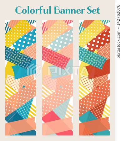 Banner set_Masking tape_Vertical Banner set_Masking tape_Vertical 142762076
