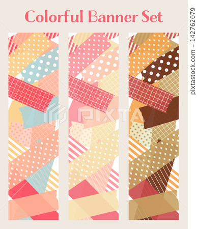 Banner set_Masking tape_Vertical Banner set_Masking tape_Vertical 142762079