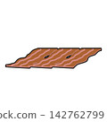 Sliced bacon 142762799