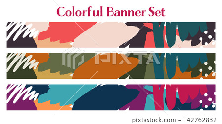 Banner Set_Abstract_Horizontal Banner Set_Abstract_Horizontal 142762832