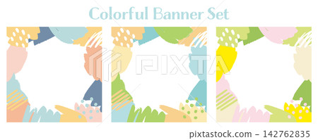 Banner Set_Abstract_Square 142762835