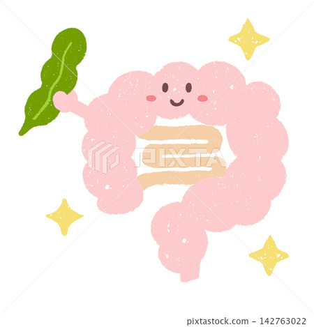 Sparkling intestines with hand-drawn seaweed Sparkling intestines with hand-drawn seaweed 142763022