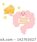 Sparkling intestines with hand-drawn cheese 142763027