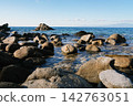 Rocks on the coastline in Calabria, Italy 142763051