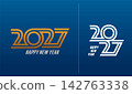 modern 2027 number design 142763338