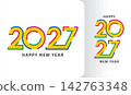modern 2027 yellow line number design 142763348