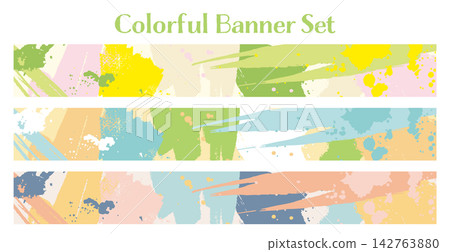 Banner Set_Abstract_Horizontal Banner Set_Abstract_Horizontal 142763880