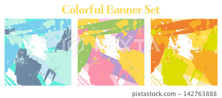 Banner Set_Abstract_Square Banner Set_Abstract_Square 142763888