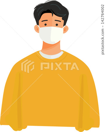 Man Wearing Face Mask Man Wearing Face Mask 142764002