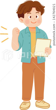 Man Explaining with Clipboard Man Explaining with Clipboard 142764021