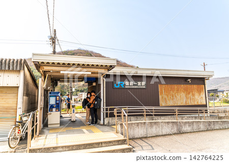 JR吉備線備前一宮站，春日車站風景3，岡山縣岡山市北區 142764225