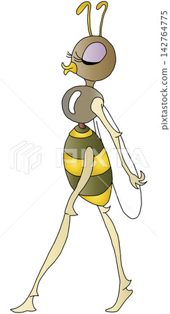 A fun insect illustration ☆ Bee 142764775