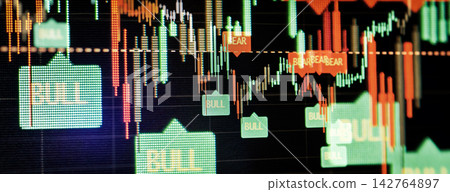 green candlesticks going up indicating crypto rising in value. Graphical representation of volumes and time intervals of digital cryptocurrency past price movements green candlesticks going up indicating crypto rising in value. Graphical representation of volumes and time intervals of digital cryptocurrency past price movements 142764897