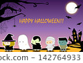 Children wearing Halloween costumes 142764933