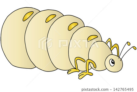 Fun insect illustrations ☆ Ant larvae Fun insect illustrations ☆ Ant larvae 142765495
