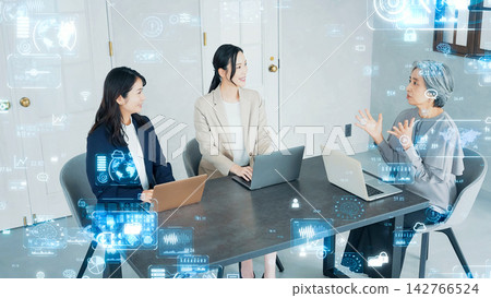 Office people and digital technology Office people and digital technology 142766524