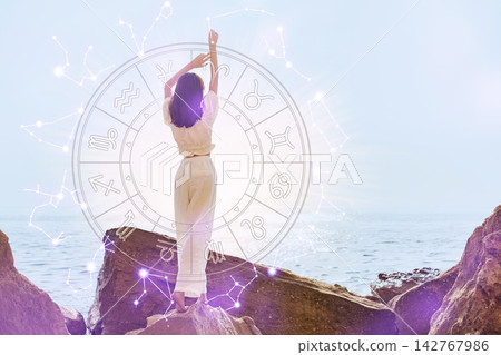 Exploring the connection between astrology and nature at the coastline Exploring the connection between astrology and nature at the coastline 142767986
