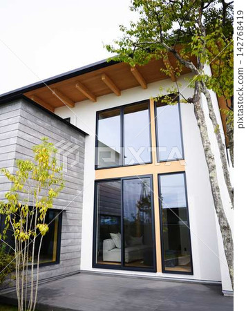 Newly built model home Newly built model home 142768419