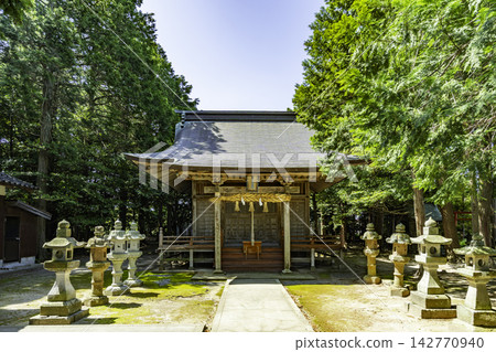 鳥取縣大山町所鴨神社參拜殿 鳥取縣大山町所鴨神社參拜殿 142770940