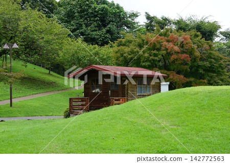 神奈川縣相模原市綠區築井湖城山公園花園周圍的景色。 神奈川縣相模原市綠區築井湖城山公園花園周圍的景色。 142772563