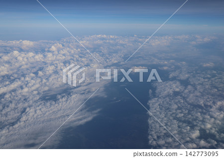 Aerial landscape with mountains and valley Aerial landscape with mountains and valley 142773095