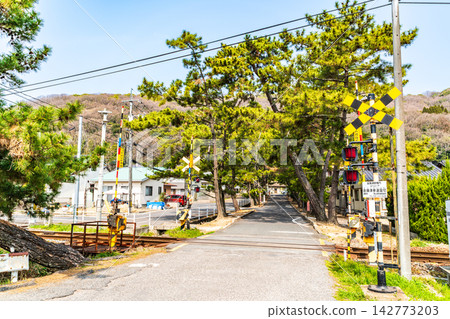 1型平交道:岡山縣岡山市北區吉備津線吉備津參道平交道及吉備津神社引道1 1型平交道:岡山縣岡山市北區吉備津線吉備津參道平交道及吉備津神社引道1 142773203