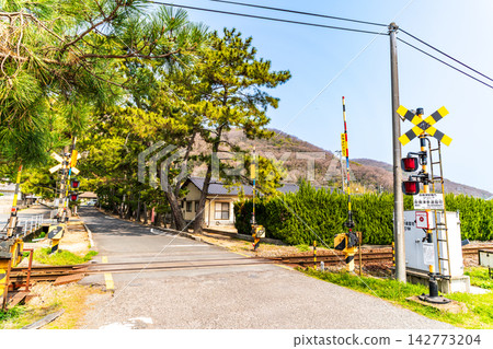 1型平交道:岡山縣岡山市北區吉備津線吉備津參道平交道及吉備津神社引道2 1型平交道:岡山縣岡山市北區吉備津線吉備津參道平交道及吉備津神社引道2 142773204