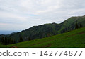 Lush green mountain landscape under cloudy sky in natural setting Lush green mountain landscape under cloudy sky in natural setting 142774877