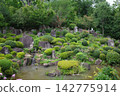 山梨縣大藏寺的庭院和池塘 142775914