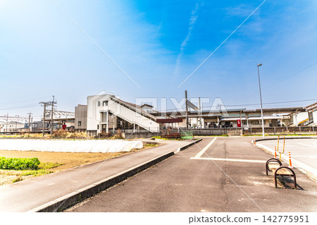岡山縣總社市清根站東口春景 142775951