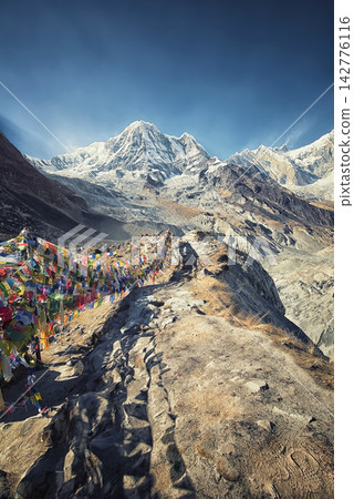 Annapurna Range in the Himalayas, Nepal Annapurna Range in the Himalayas, Nepal 142776116