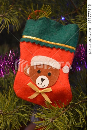 Christmas sock - Christmas tree decoration Christmas sock - Christmas tree decoration 142777546