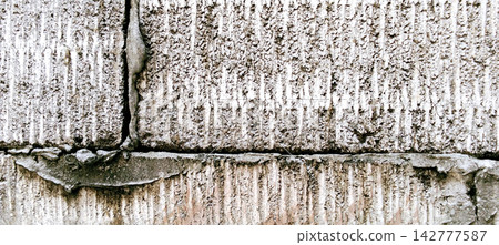 Textured Concrete Block Wall with Mortar Joints Textured Concrete Block Wall with Mortar Joints 142777587