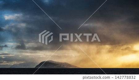 dramatic sky over sea dramatic sky over sea 142778832